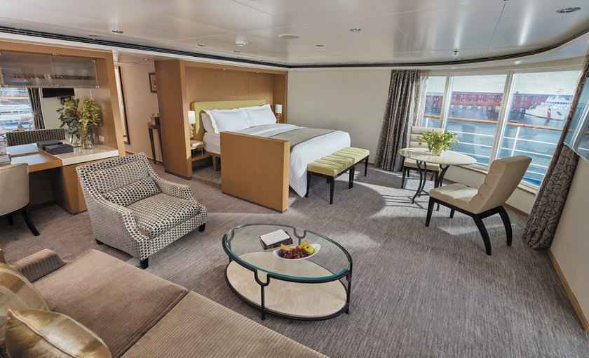 Seven Seas Suite luxe schip Voyager Regent Seven Seas