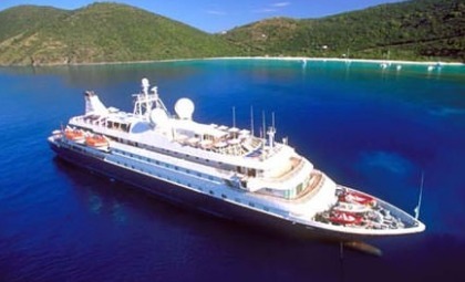 Seadream 2 van rederij SeaDream yacht Club