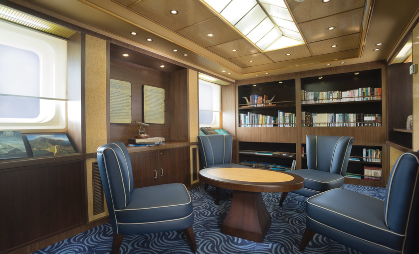 Bibliotheek van Silversea Galapagos