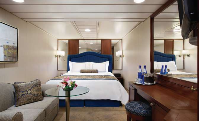 Een binnenhut op de Oceania Sirena van Oceania Cruises