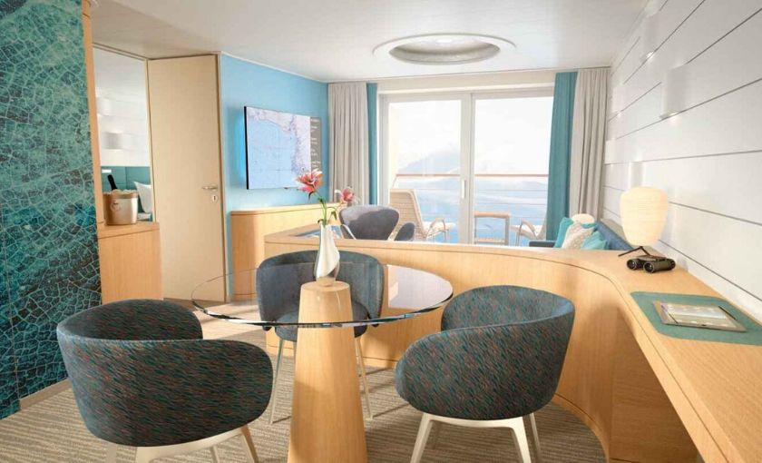 Hanseatic Inspiration lounge in hut