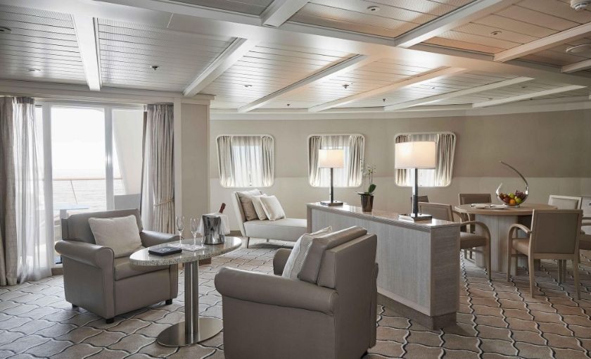 Grand suite op de Silver Cloud Expedition