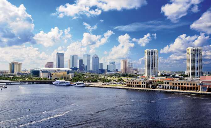 Een kleine haven in Tampa